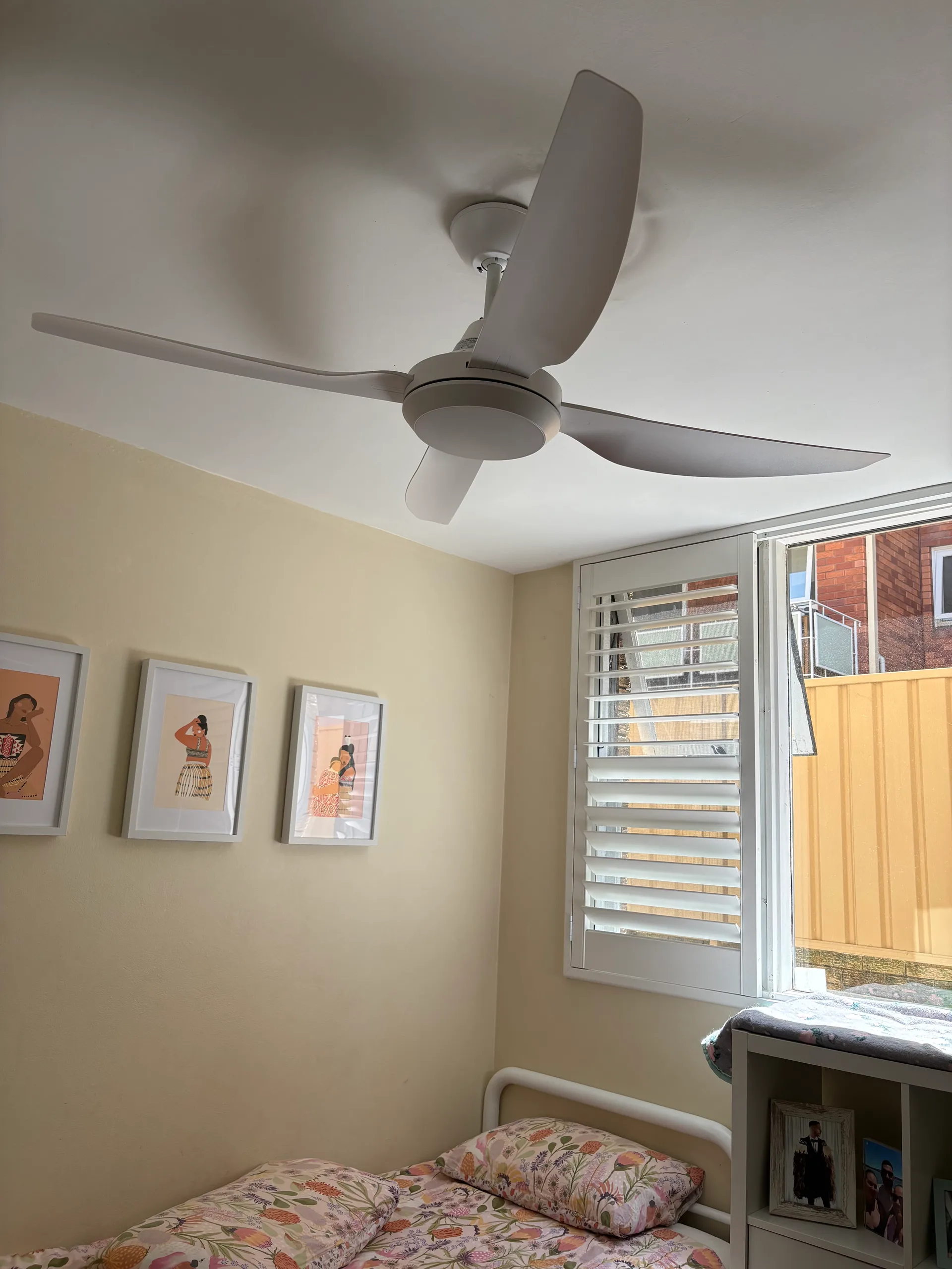 New ceiling fan installed